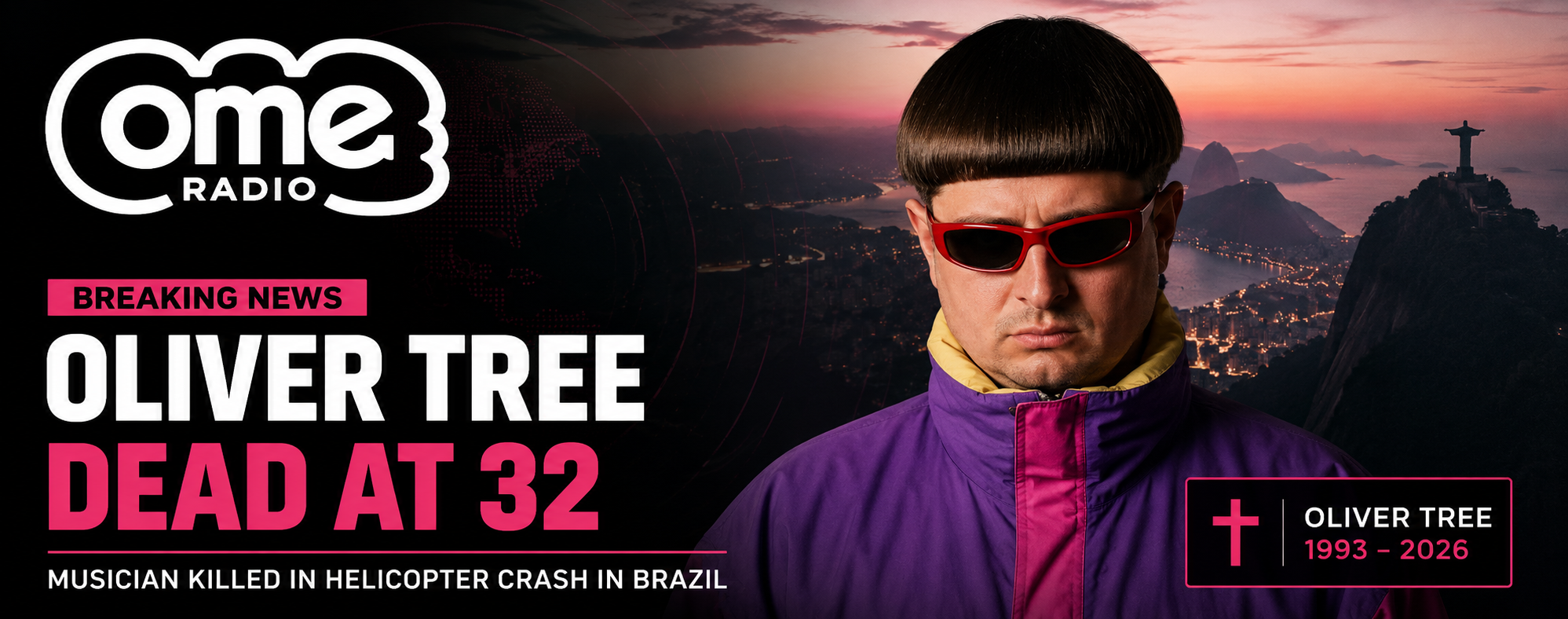 Oliver Tree Dies at 32 Following Helicopter Crash in Brazil